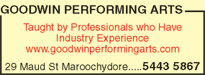 Goodwin Performing Arts - Sydney Private Schools 5